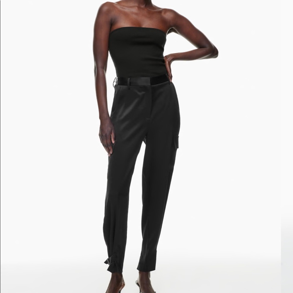 Babaton Refined Satin Cargo Pant
